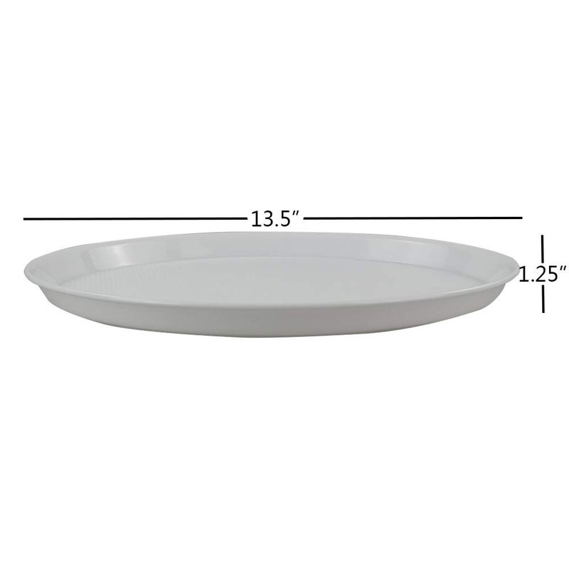 Jekiyo Plastic Round Trays for Serving, 13.5 Inches, 6 Packs - Image 2